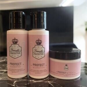 Beauty Protector PROTECT&SHAMPOO + PROTECT&CONDITION 2 oz /60 ml + DEEP CON MASK
